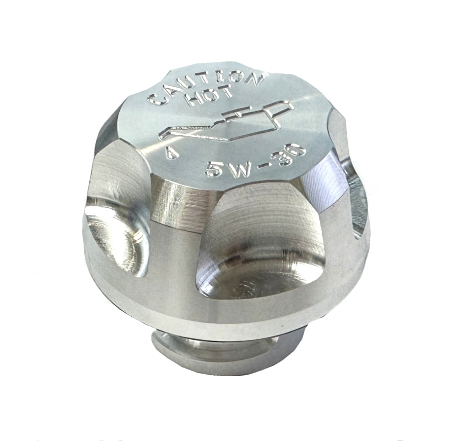 2010-2024 Camaro Polished Billet Aluminum 5W-30 Oil Fill Replacement Cap