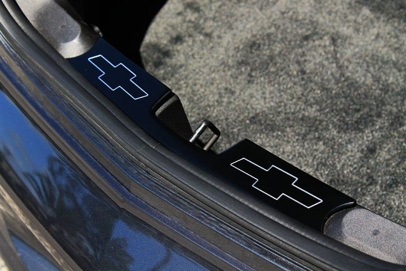 2010-2015 Chevrolet Camaro Trunk Latch Panels | Bowtie | # BC-153-EMB