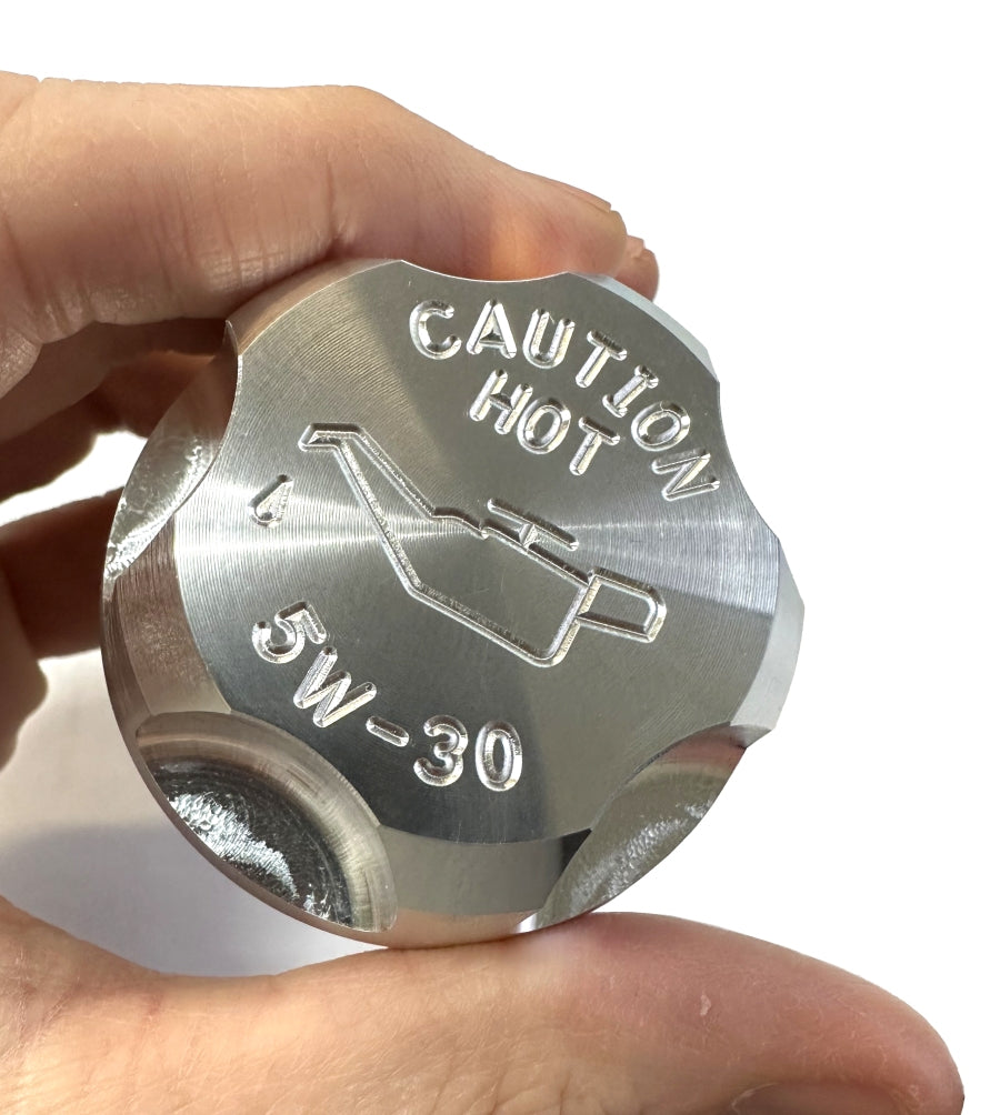 2010-2024 Camaro Polished Billet Aluminum 5W-30 Oil Fill Replacement Cap